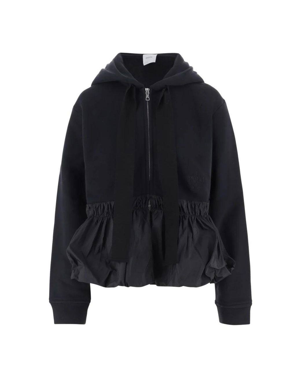Patou Black Zip-Throughs