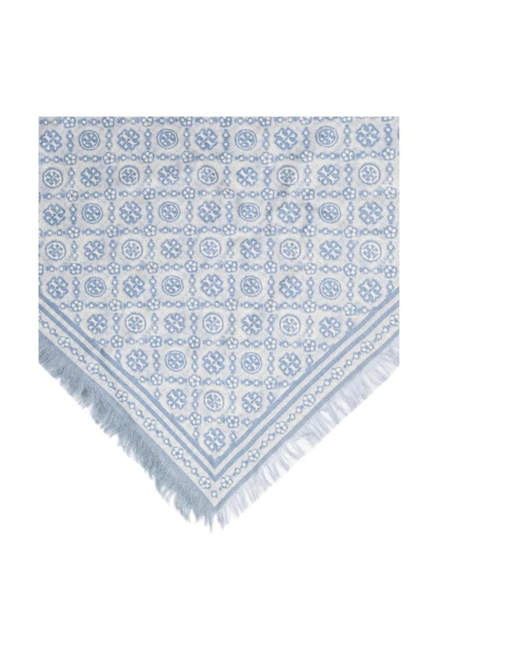 Tory Burch Blue Winter Scarves