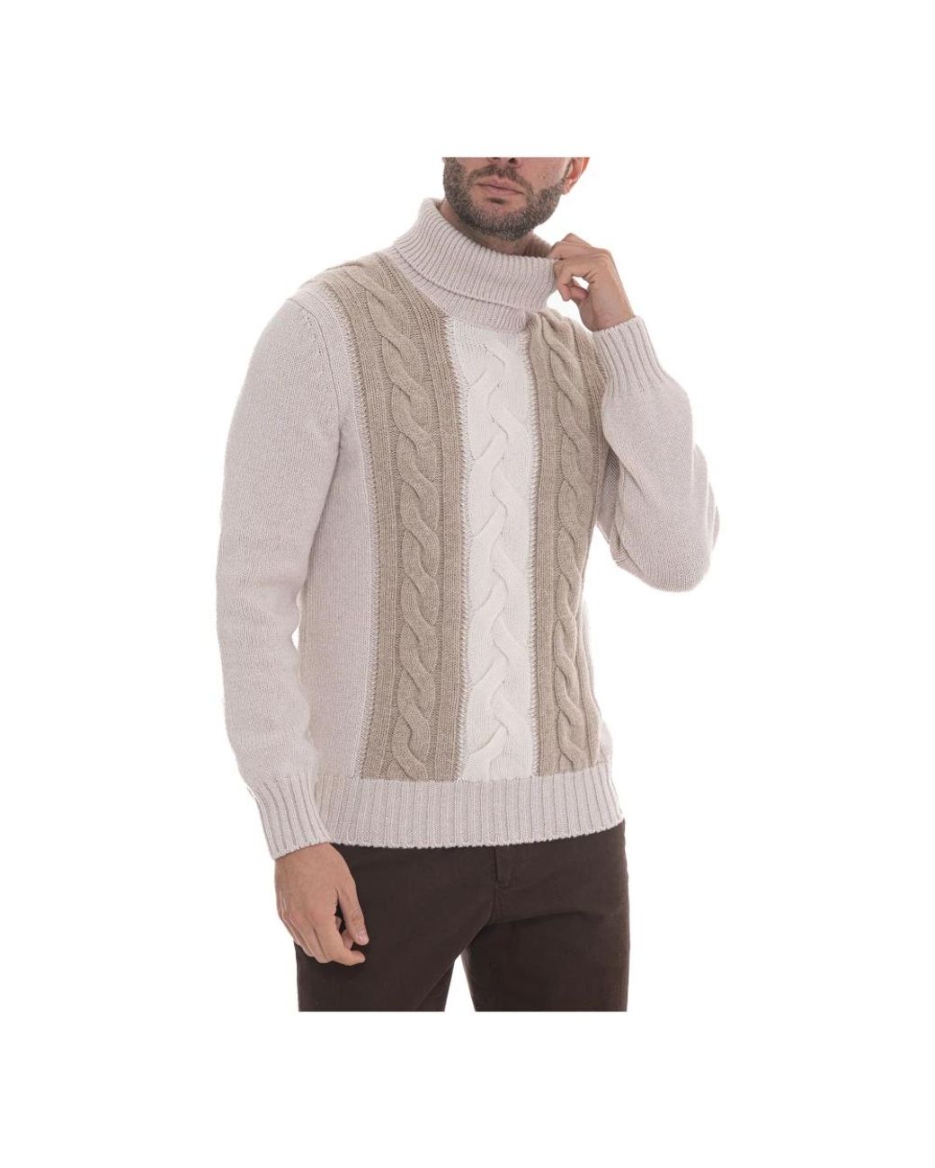 Gran Sasso Natural Turtlenecks for men