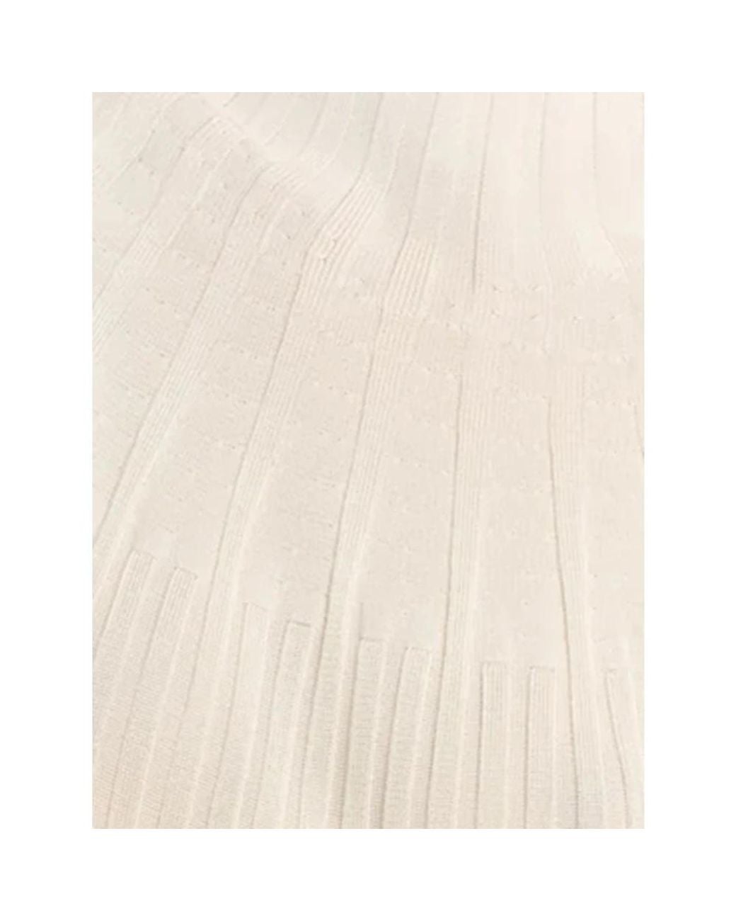 Malo White Knitted Dresses