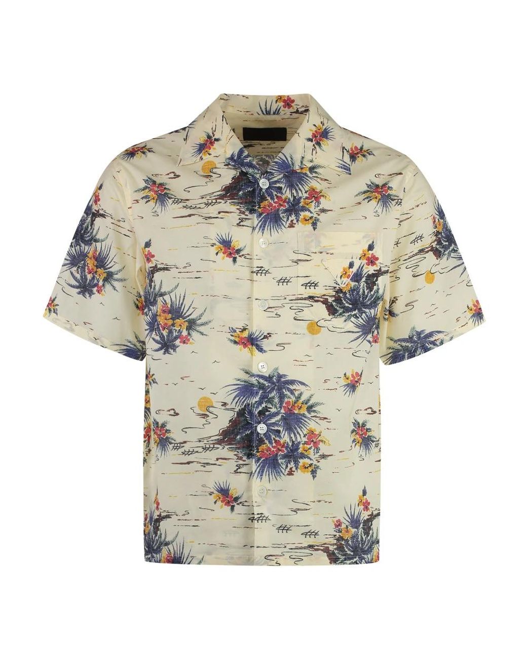 Prada Multicolor Short Sleeve Shirts for men