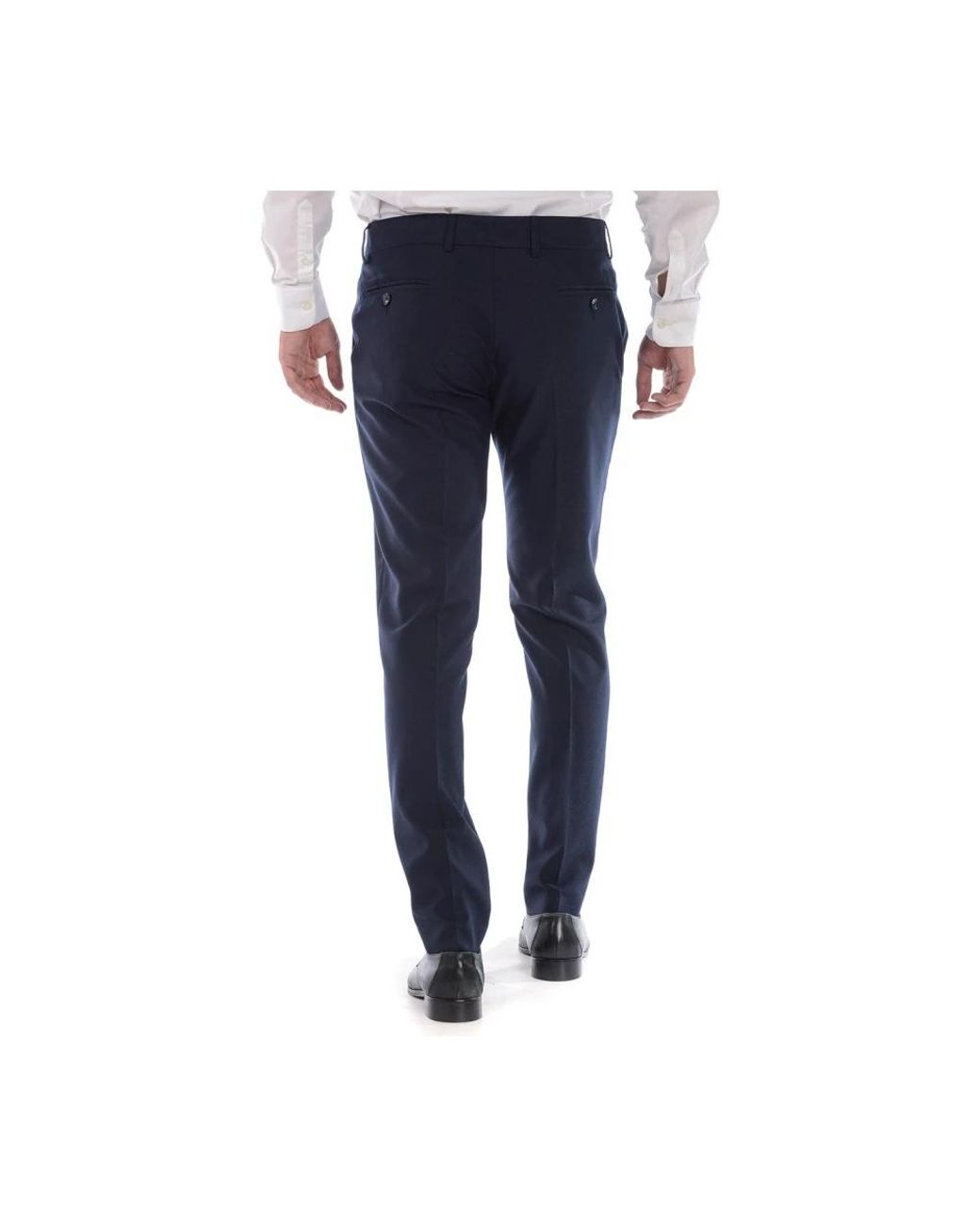 Daniele Alessandrini Blue Suit Trousers for men