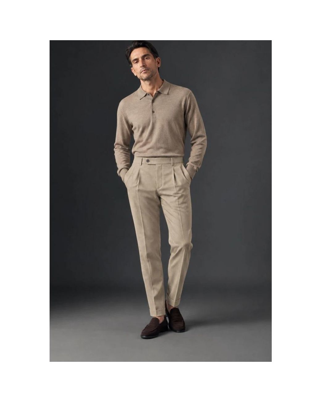 Berwich Natural Suit Trousers for men