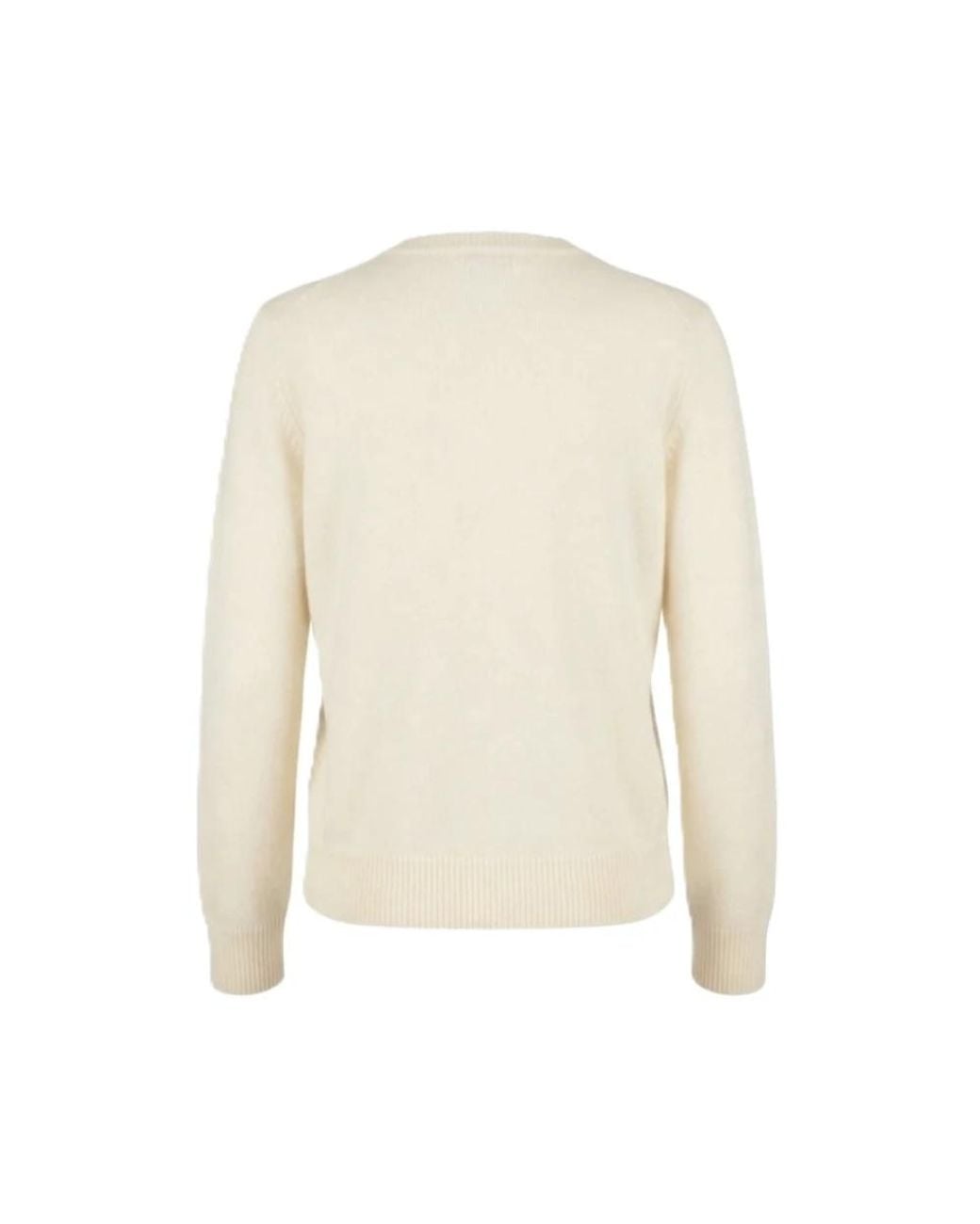 Mc2 Saint Barth White Round-Neck Knitwear