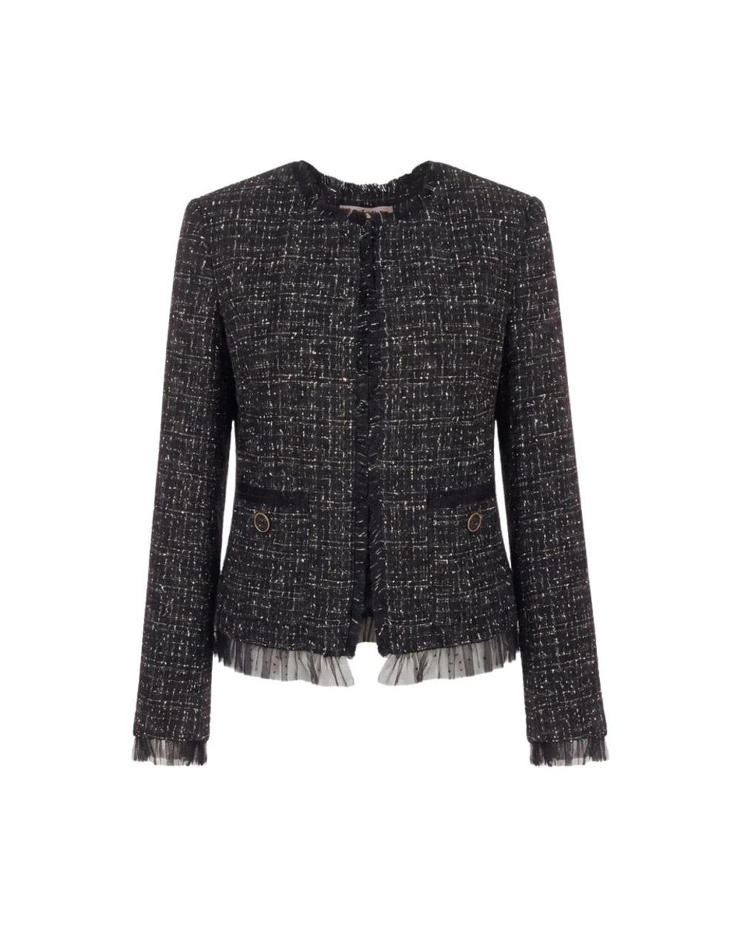 Twinset Black Tweed Jackets