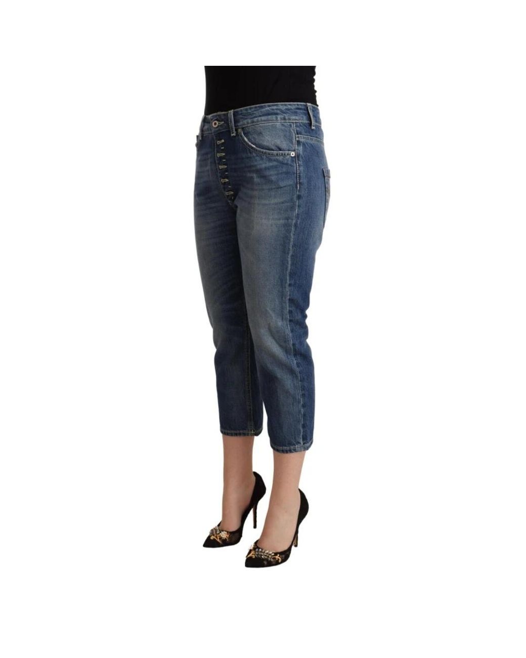 Dondup Blue Cropped Jeans