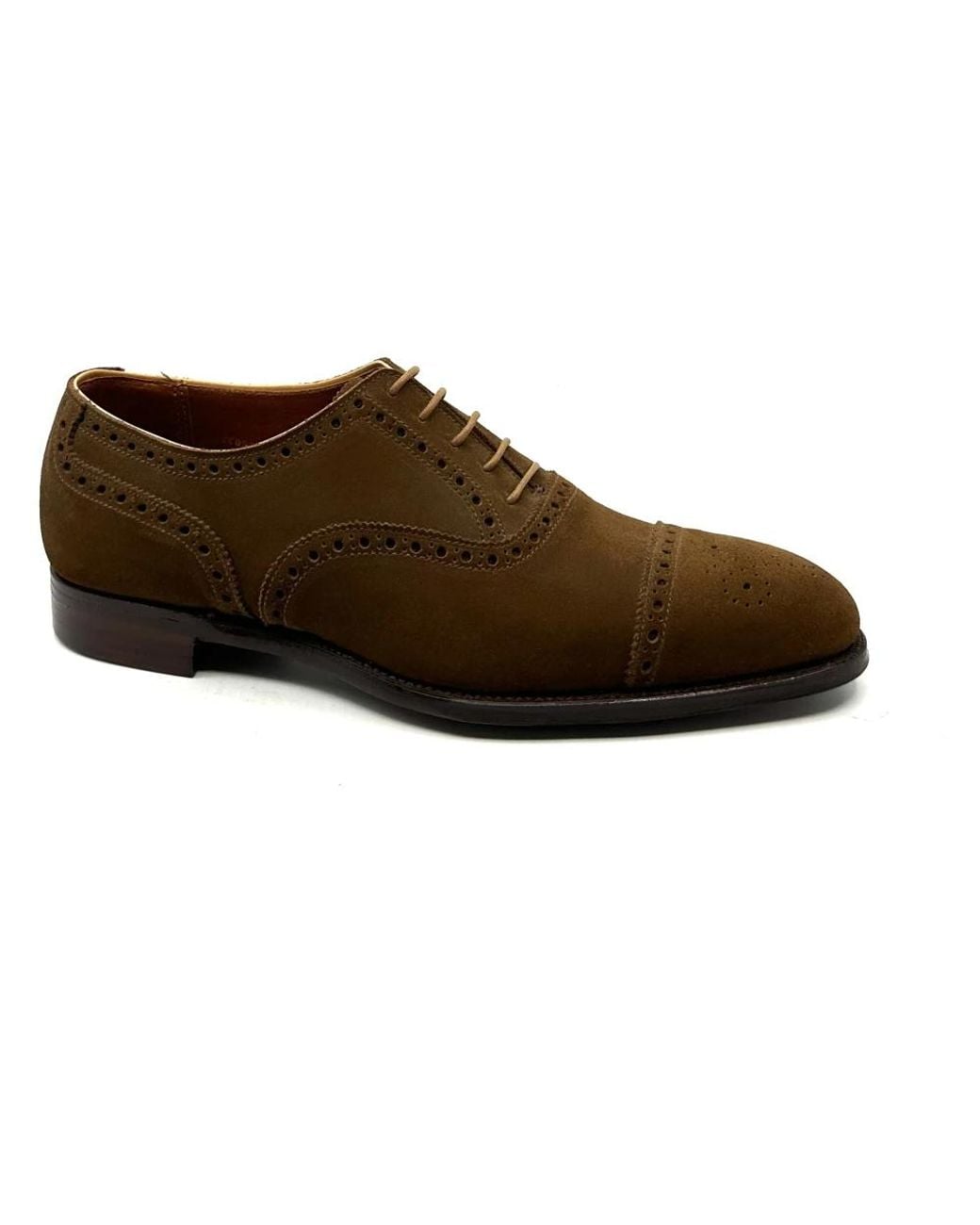 Crockett and Jones Brown Laced Shoes for men