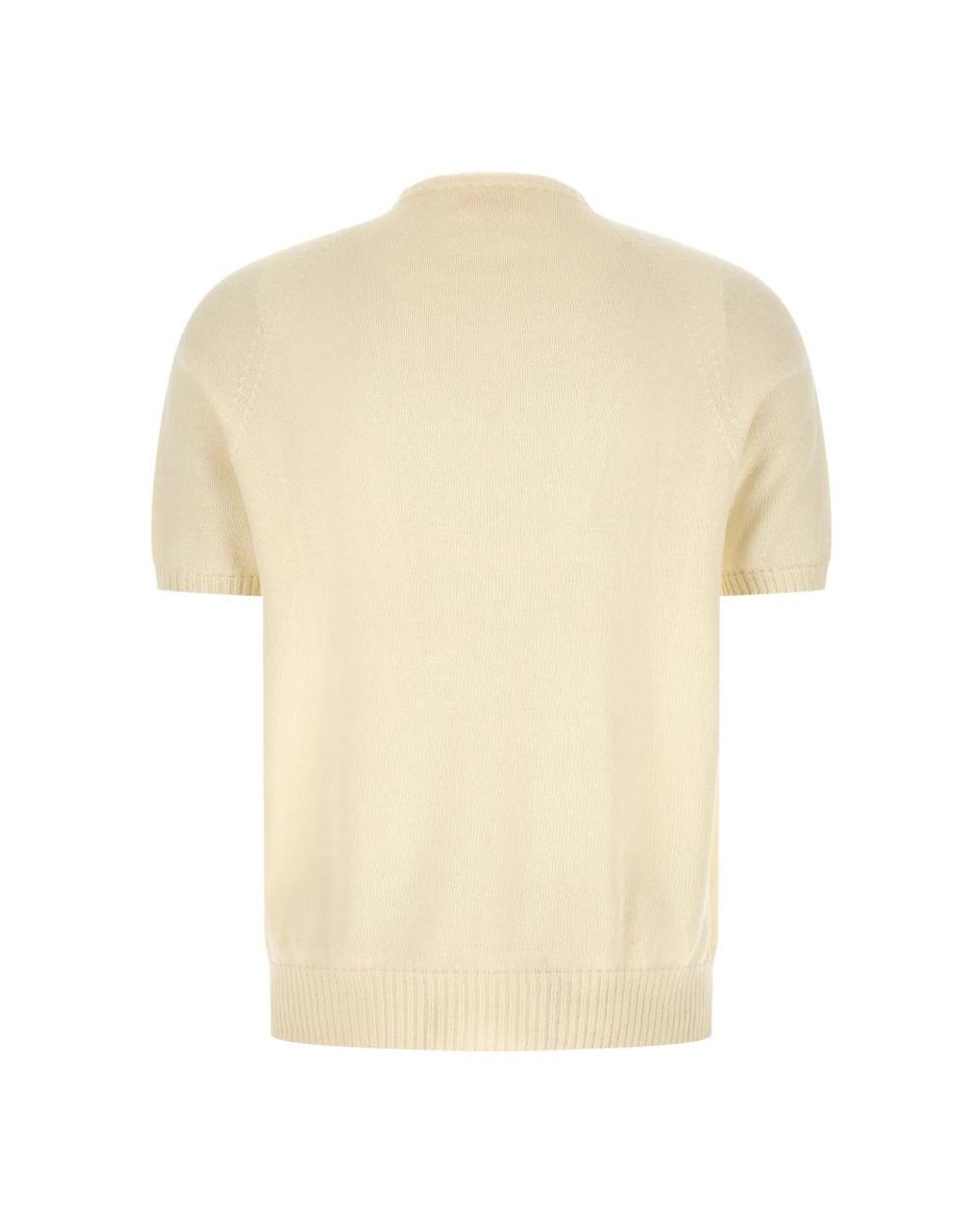 Ma'ry'ya Kurzärmliger Pullover in Natural für Herren