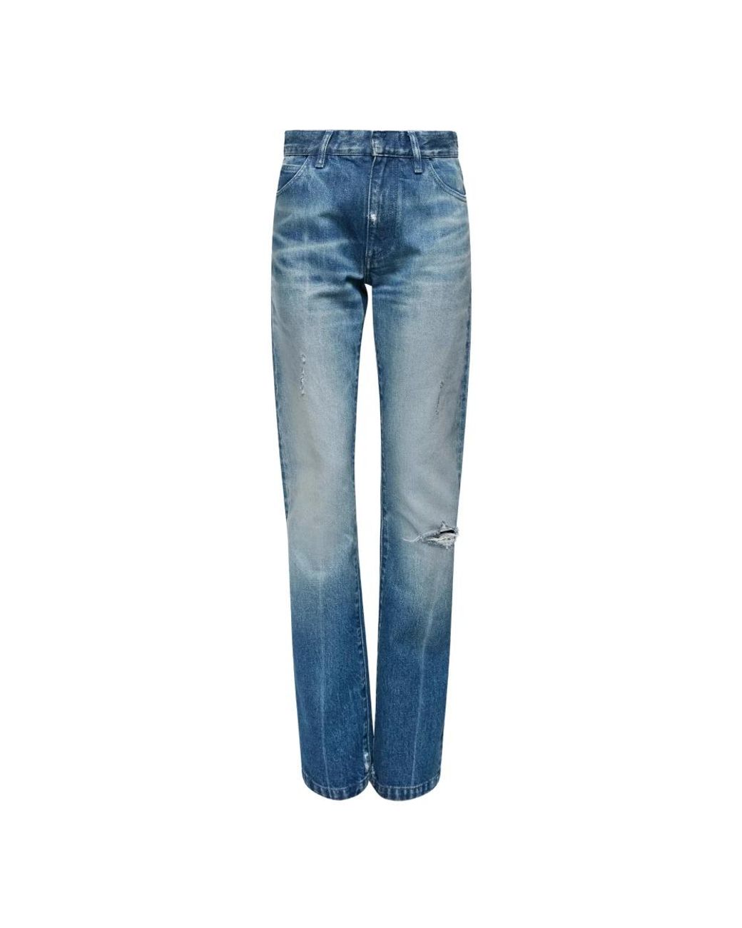 MM6 by Maison Margiela Blue Straight Fit Jeans