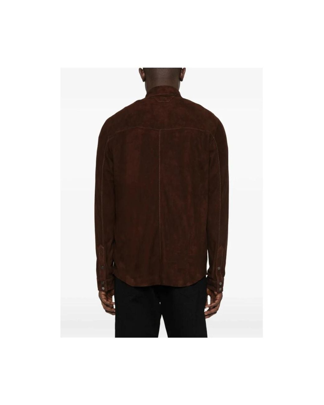 Salvatore Santoro Brown Leather Jackets for men