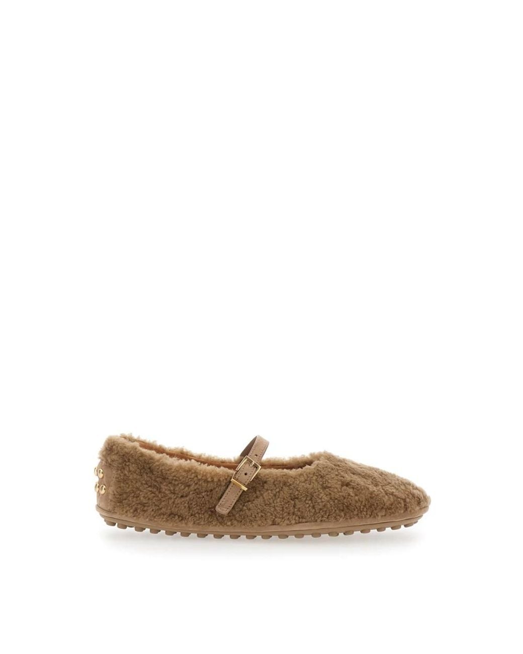 Tod's Natural Ballerina Shoes