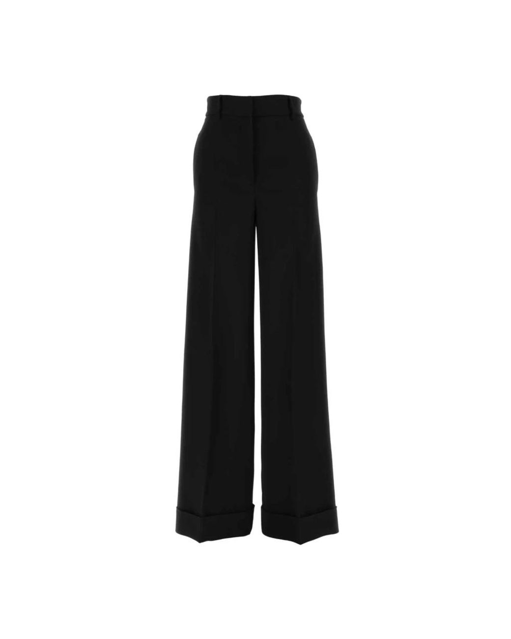 Moschino Black Wide Trousers