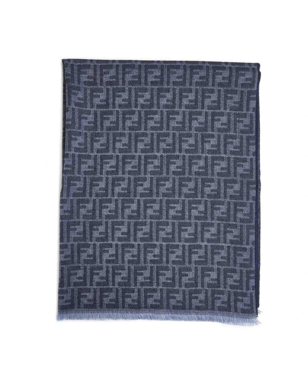 Fendi Blue Winter Scarves for men