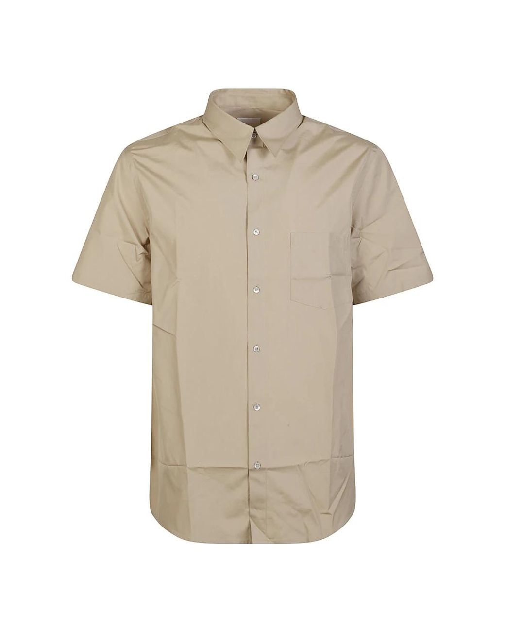 A.P.C. Natural Short Sleeve Shirts for men