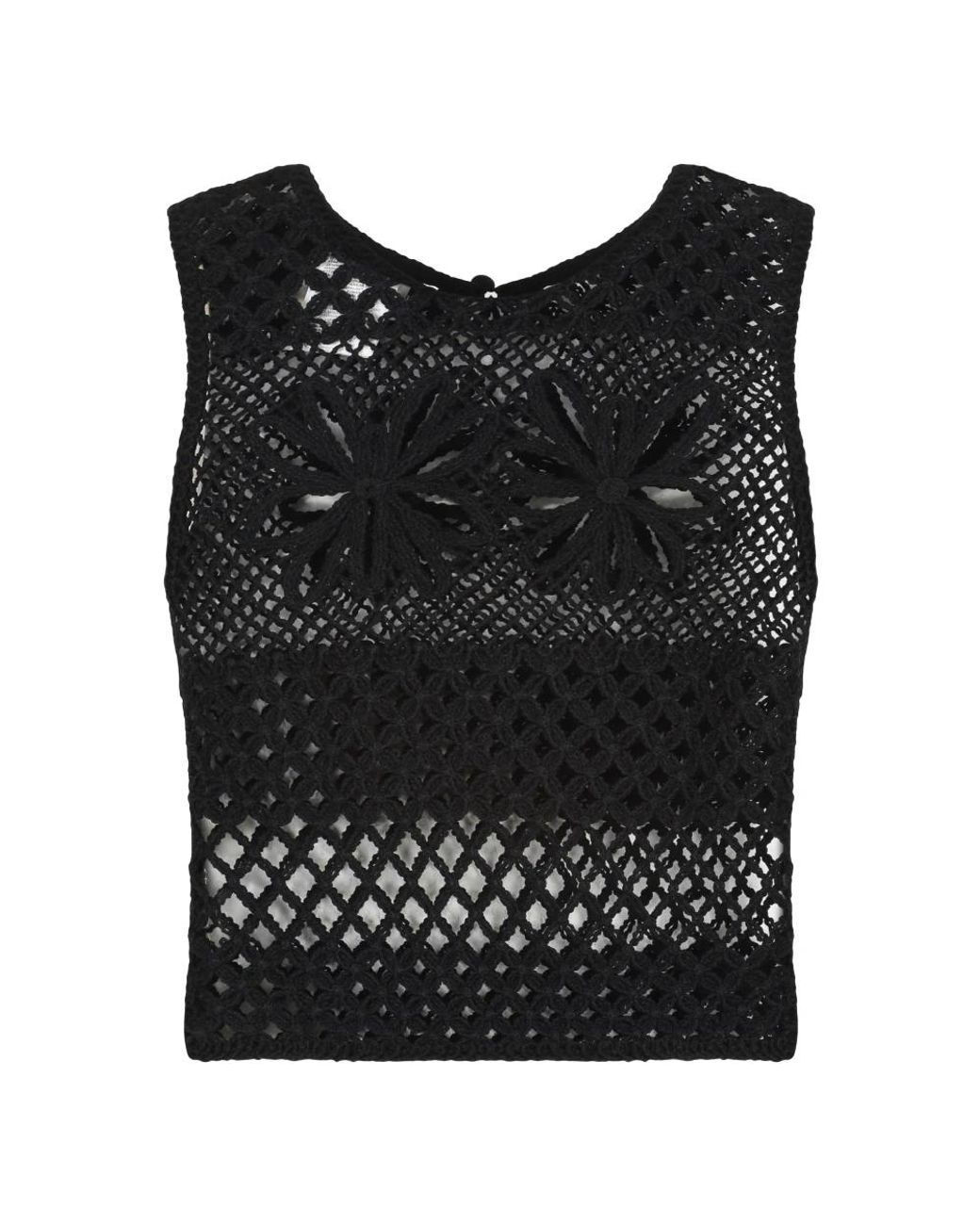 Pinko Black Sleeveless Tops