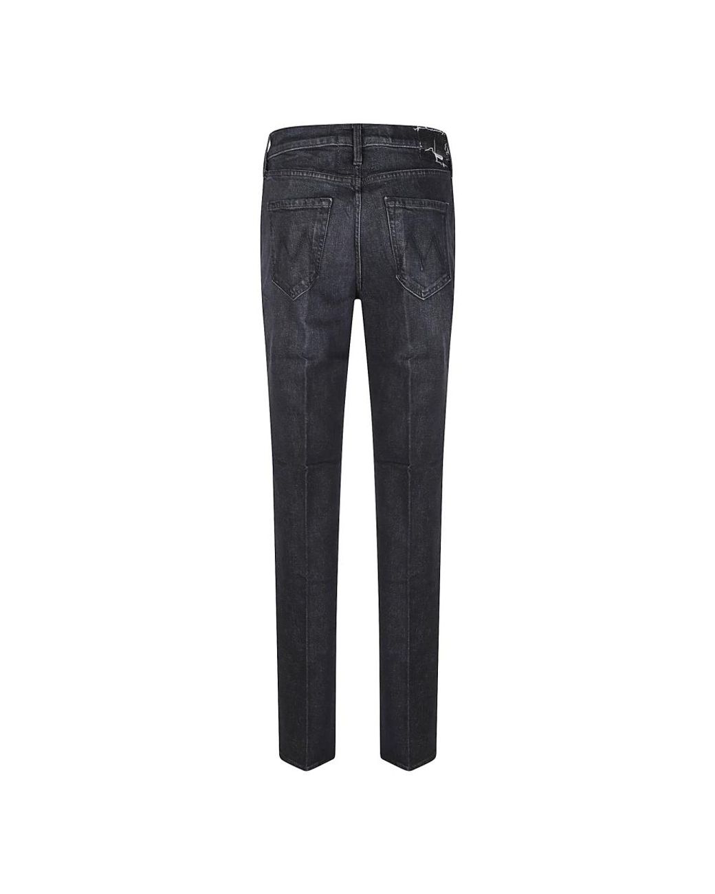 Mother Blue Straight Fit Jeans