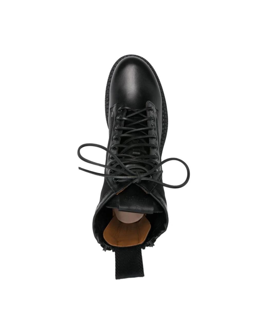 Buttero Black Lace-Up Boots for men