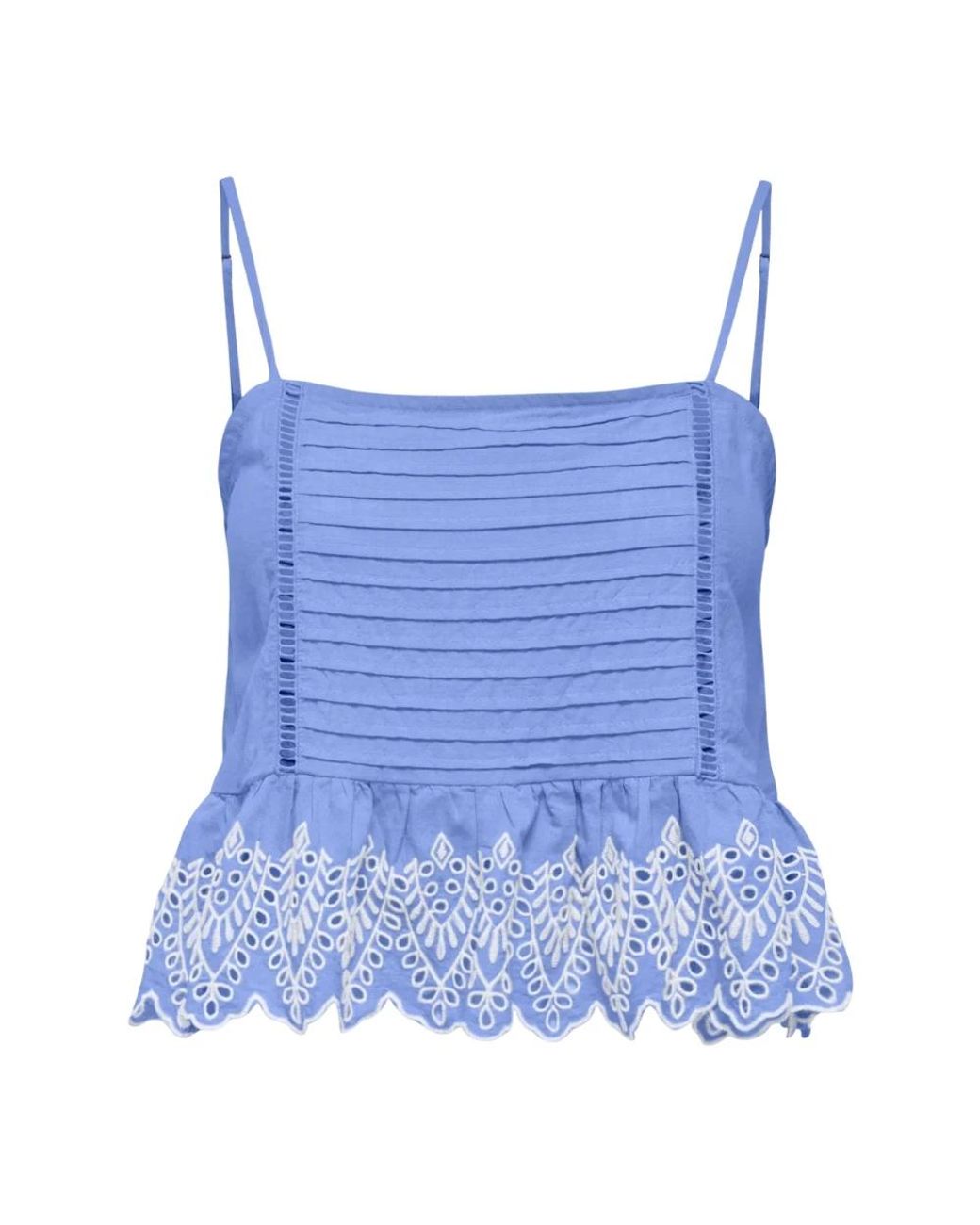 Sleeveless Tops ONLY de color Blue