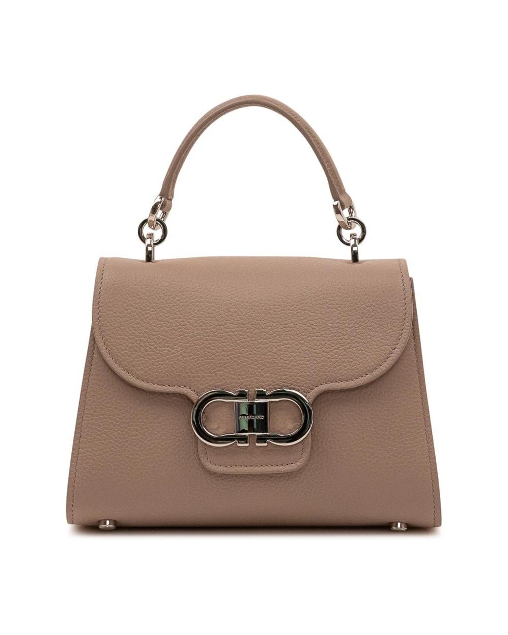 Ferragamo Brown Kompakte Henkeltasche