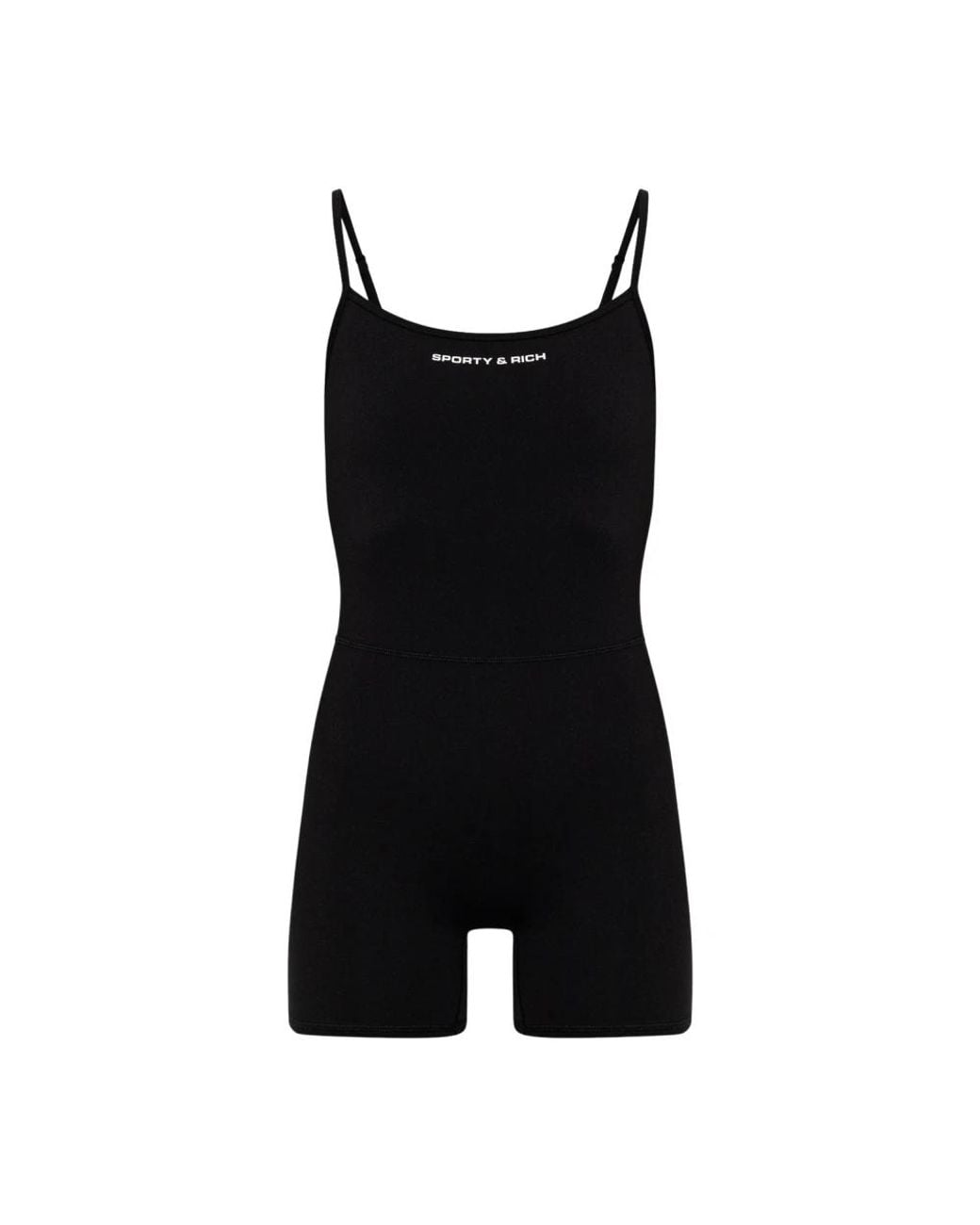 Sporty & Rich Black Playsuits