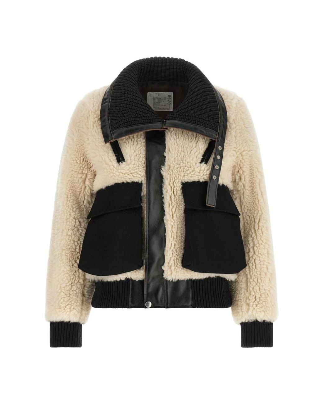 Sacai Black Bomber Jackets