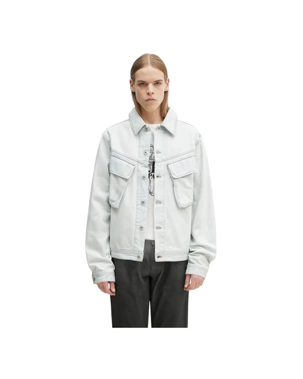 Denim Jackets Marcelo Burlon de hombre de color Gray