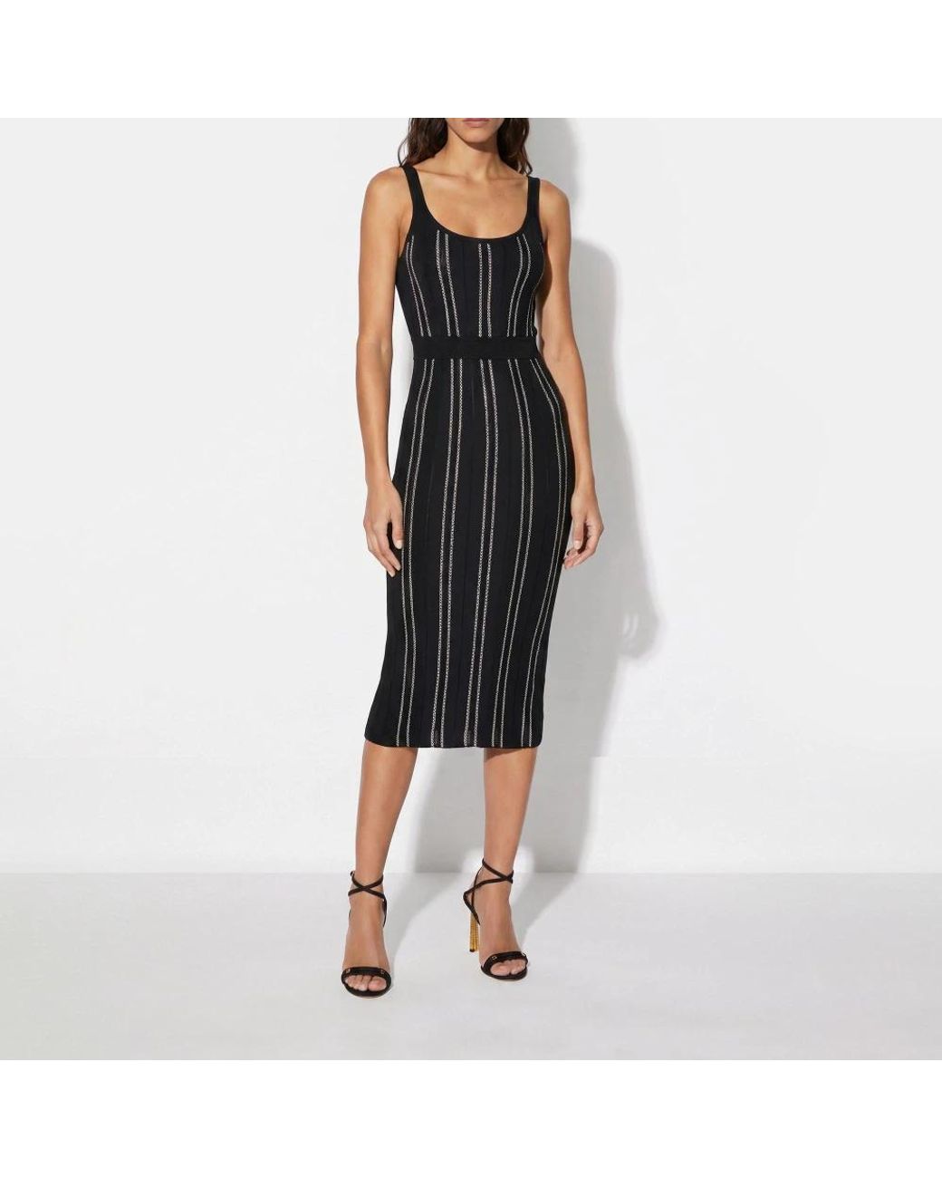 Elisabetta Franchi Black Knitted Dresses