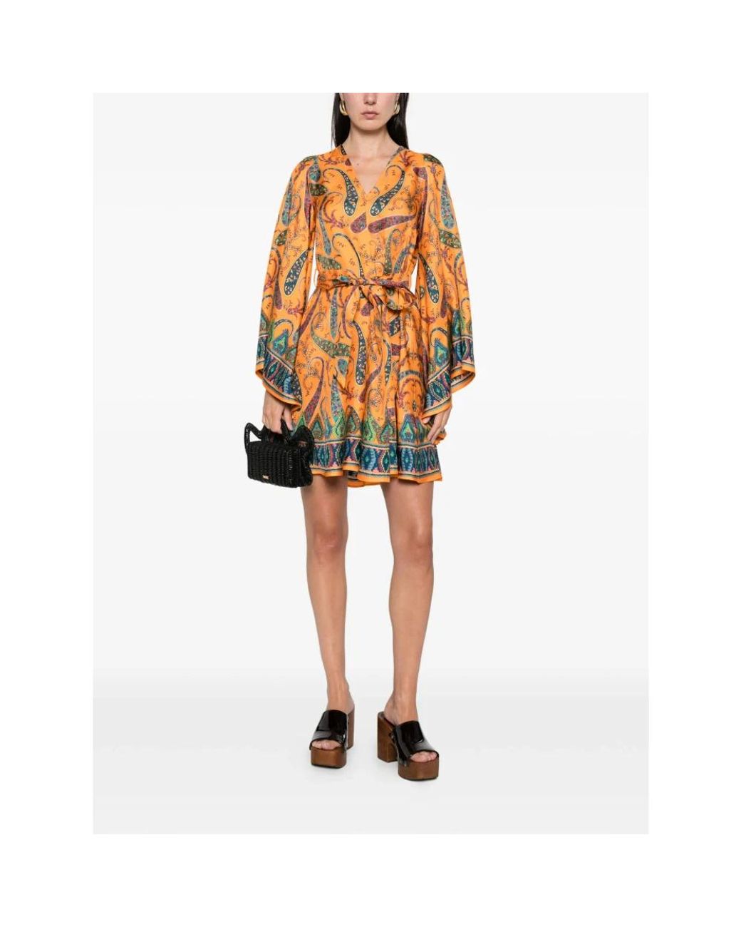 Etro Orange Short Dresses