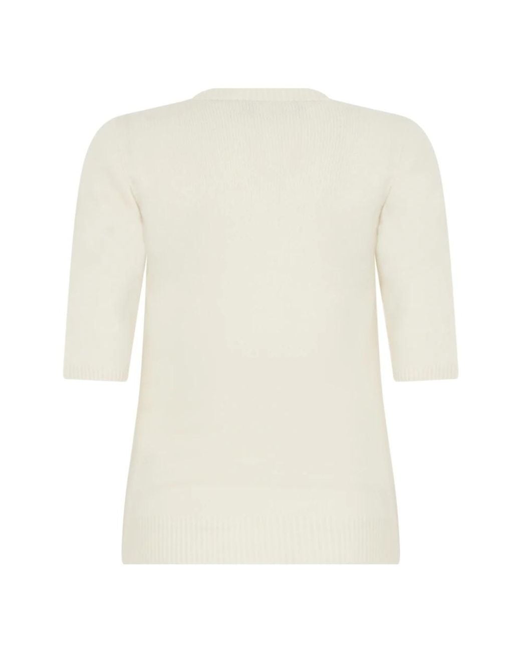 Fabiana Filippi White Round-Neck Knitwear