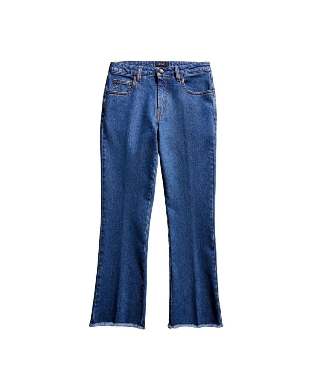 Fay Blue Cropped Jeans