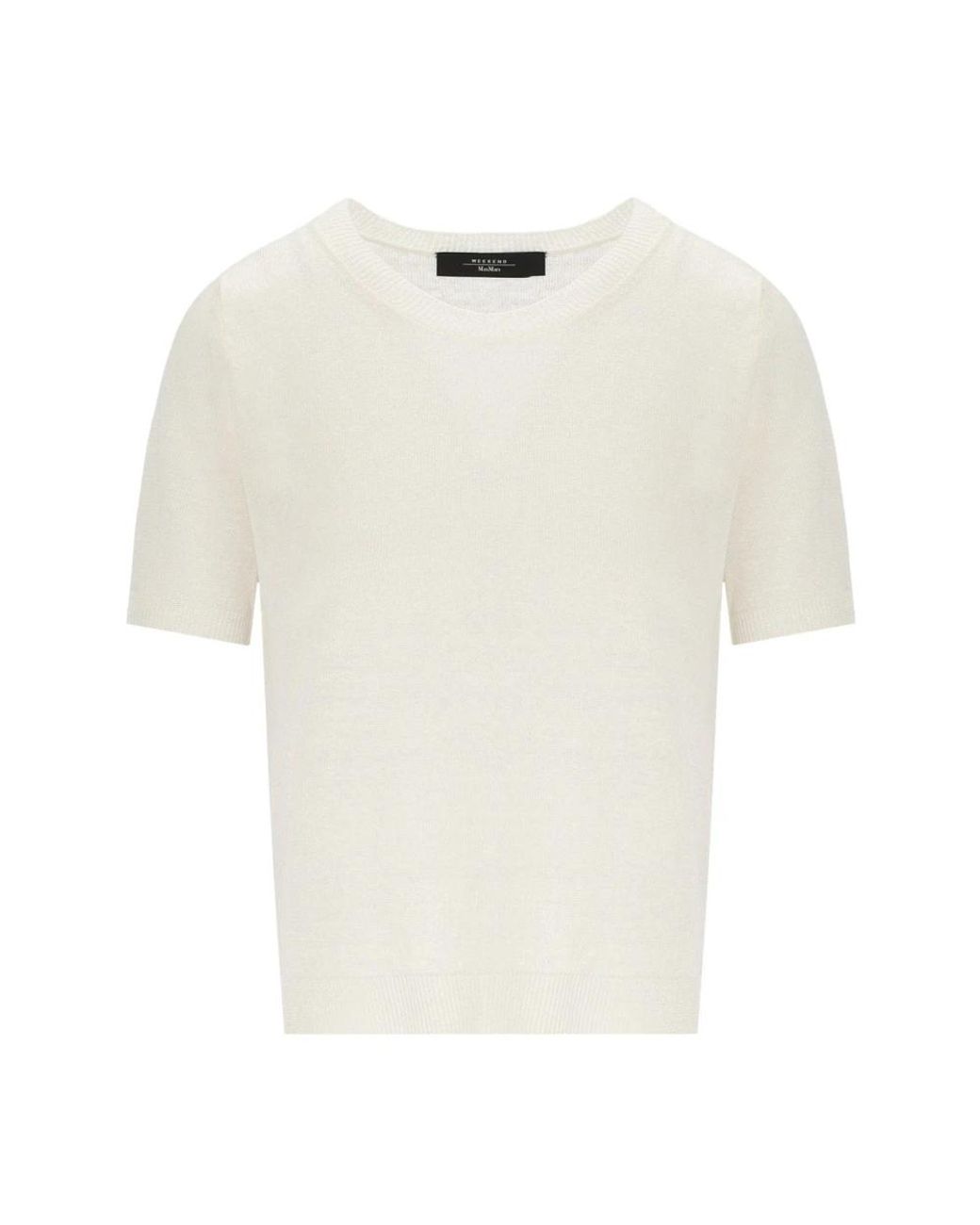 Weekend by Maxmara White Round-Neck Knitwear
