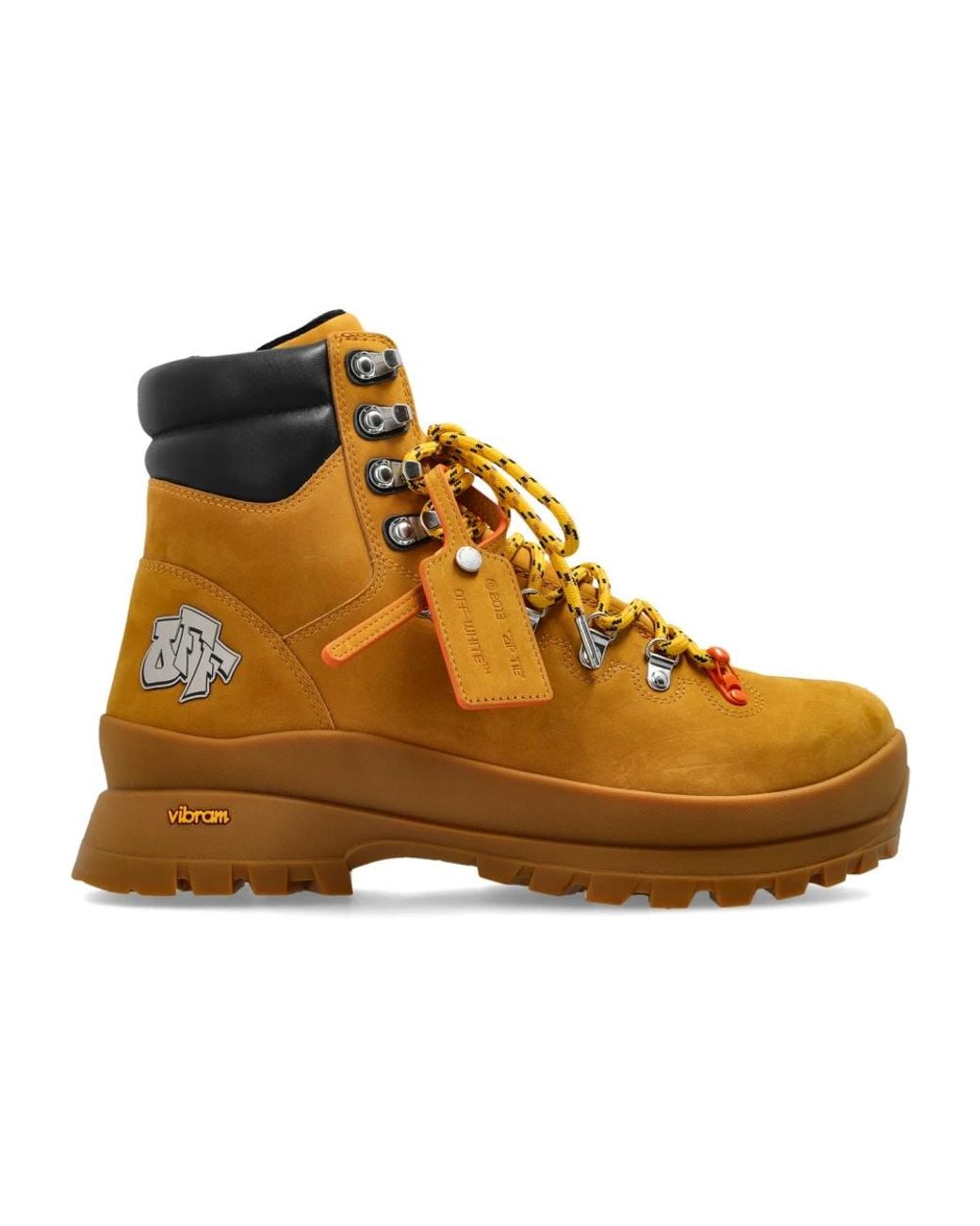 Off-White c/o Virgil Abloh Brown Lace-Up Boots for men