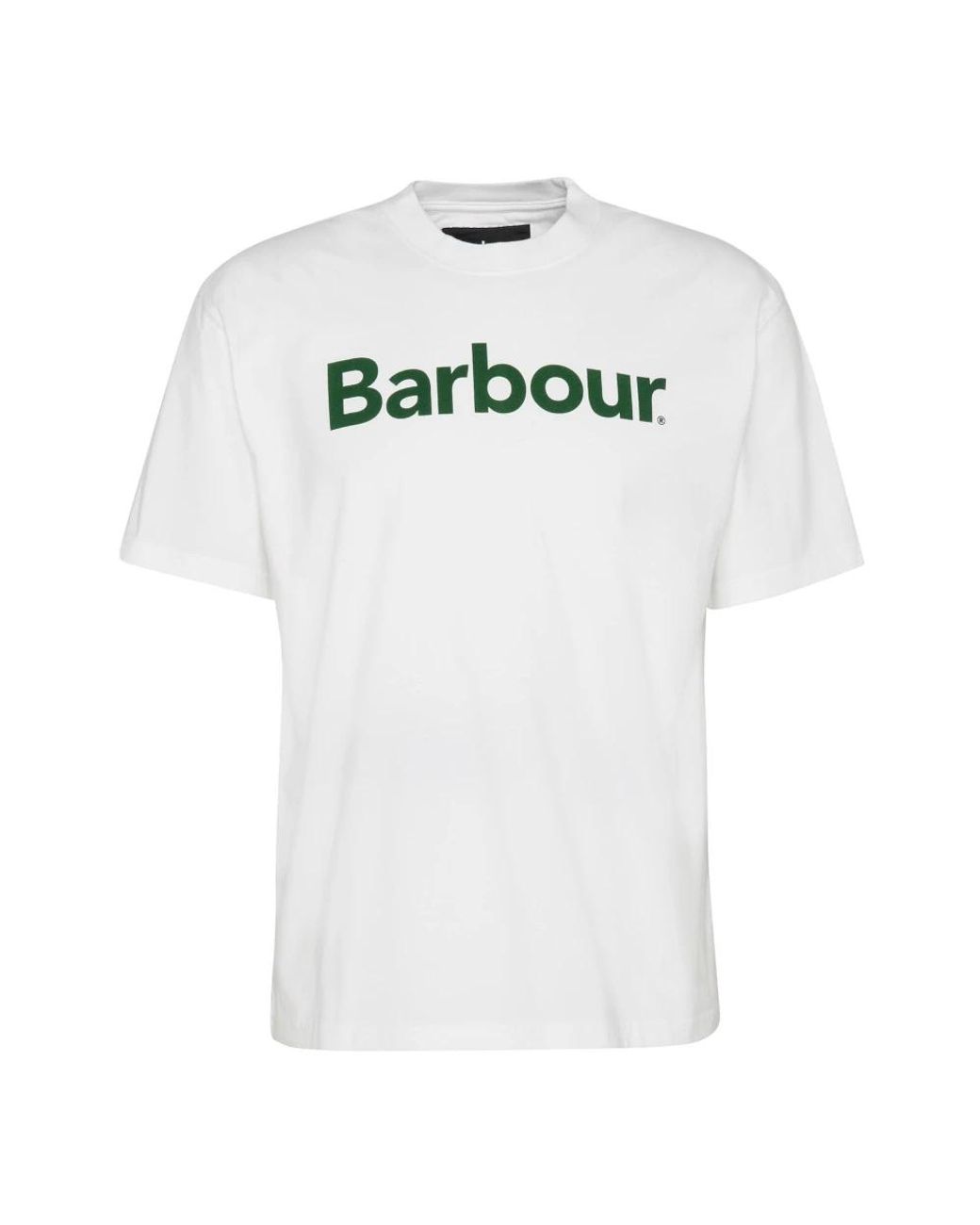 Barbour Pensford Oversized Tee in het White voor heren