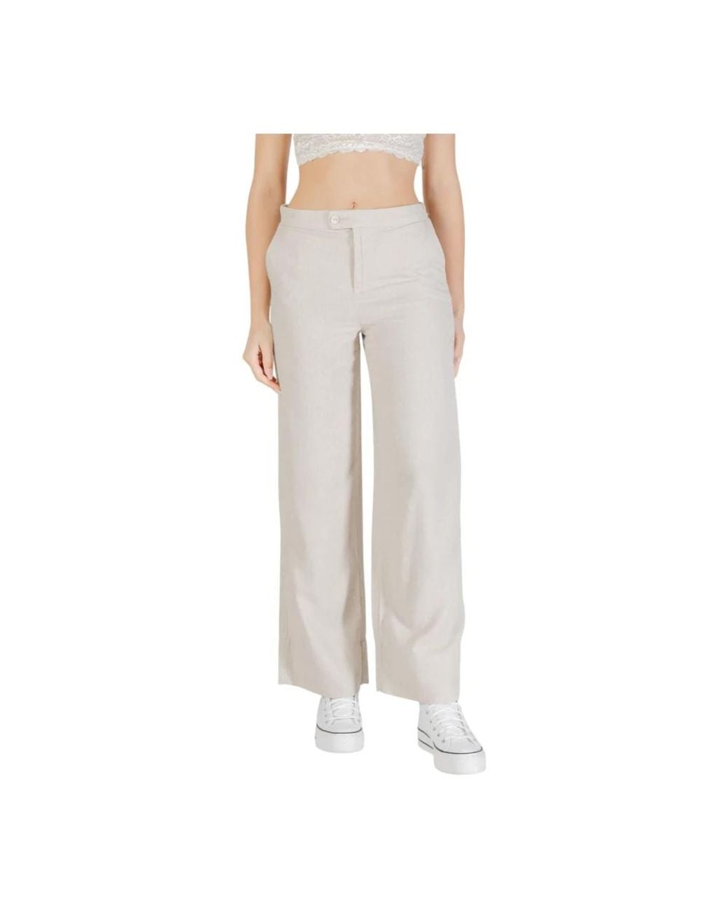 ONLY Gray Wide Trousers