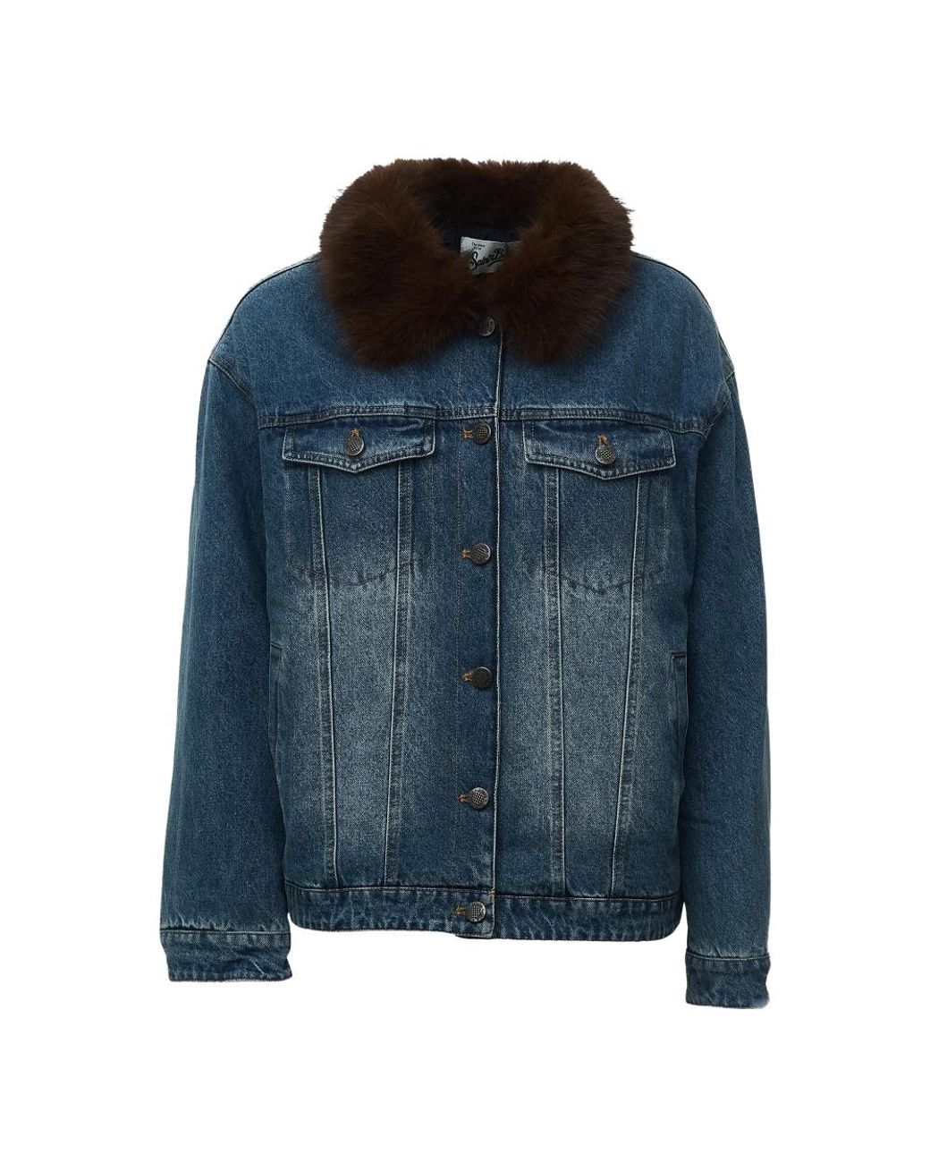 Mc2 Saint Barth Blue Denim Jacket