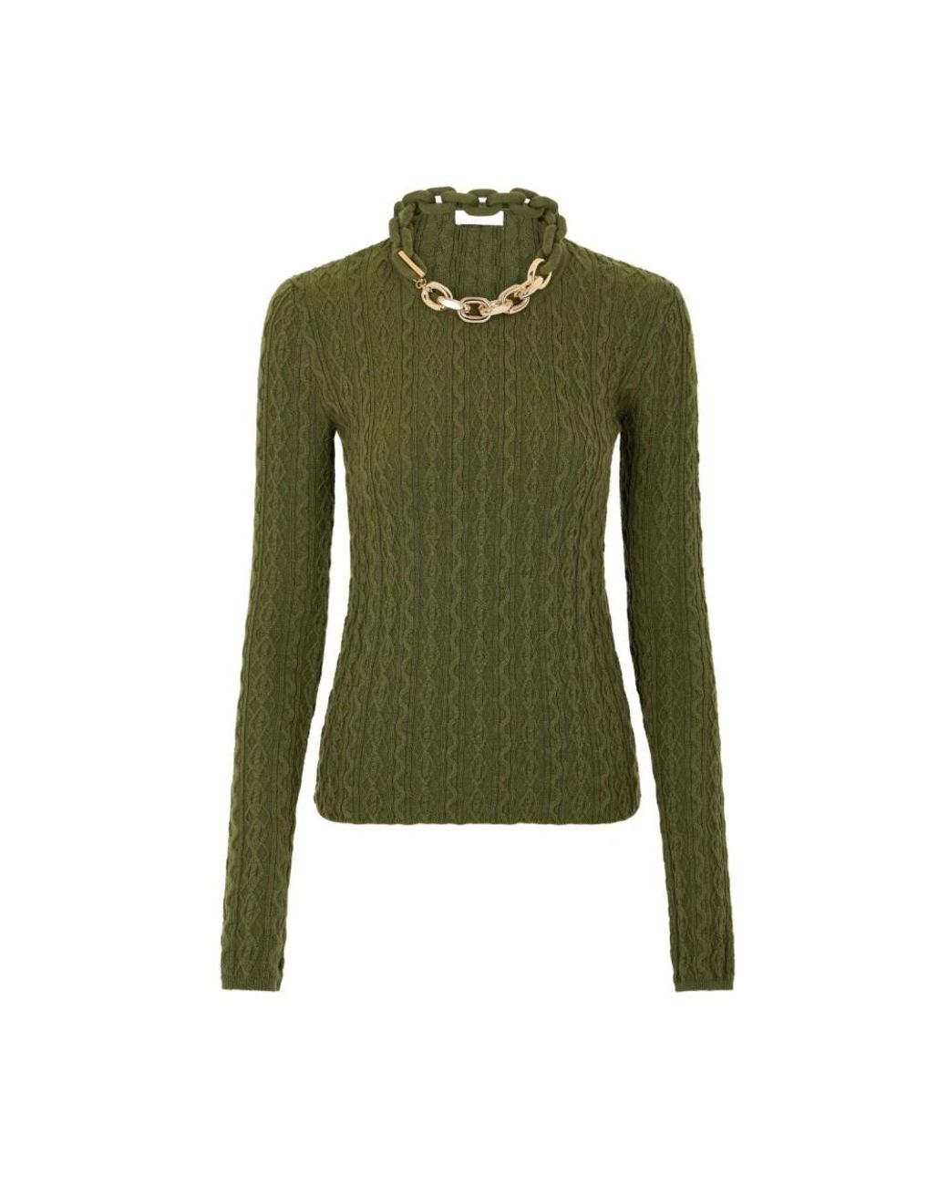 Rabanne Green Turtlenecks