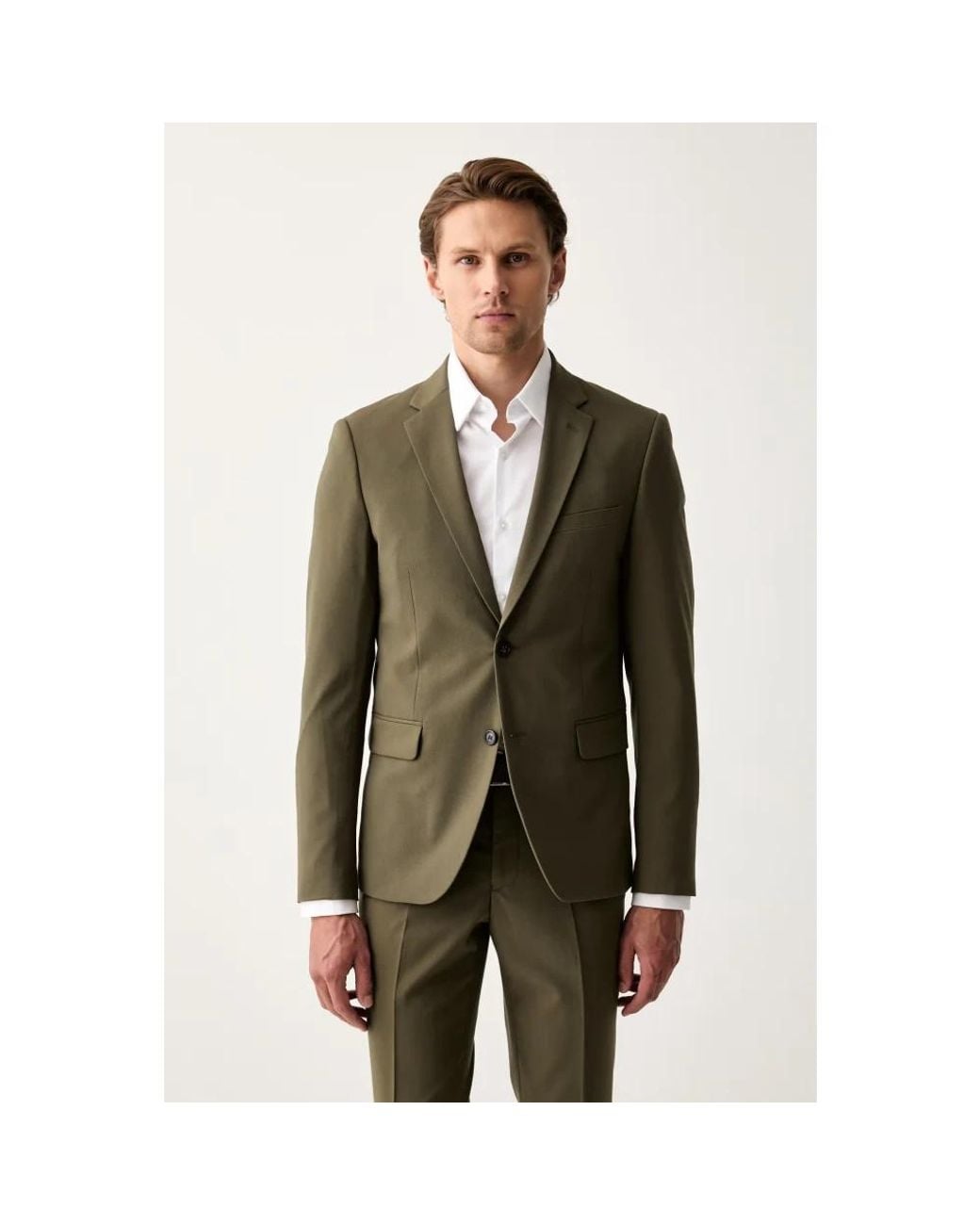 Single Breasted Suits Lindbergh de hombre de color Green