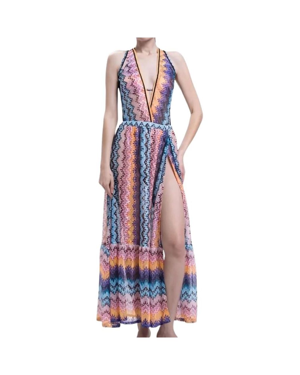 Missoni Maxi Jurk in het Blue