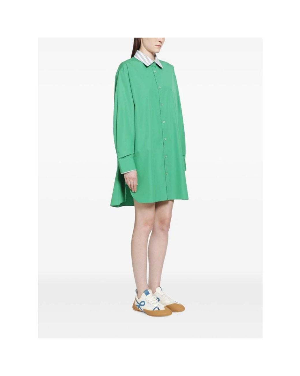 Loewe Green Shirt Dresses