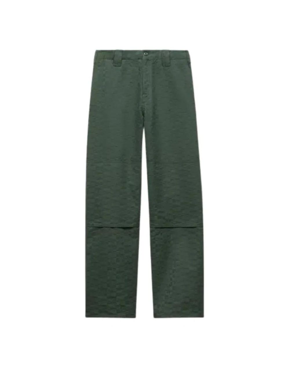 KENZO Green Straight Trousers for men