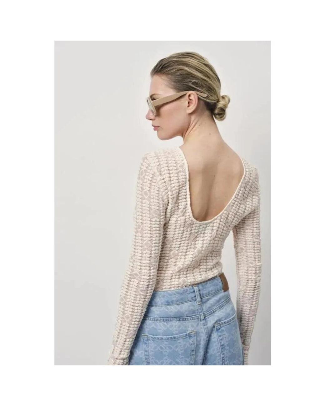 Dante 6 White Round-Neck Knitwear
