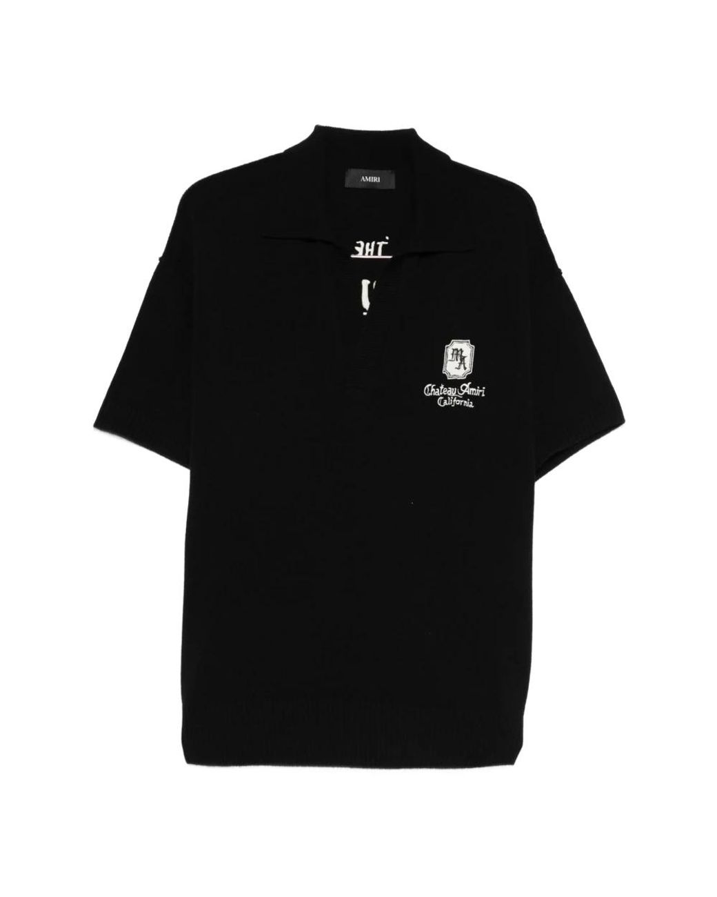 Amiri Black V-Neck Knitwear for men