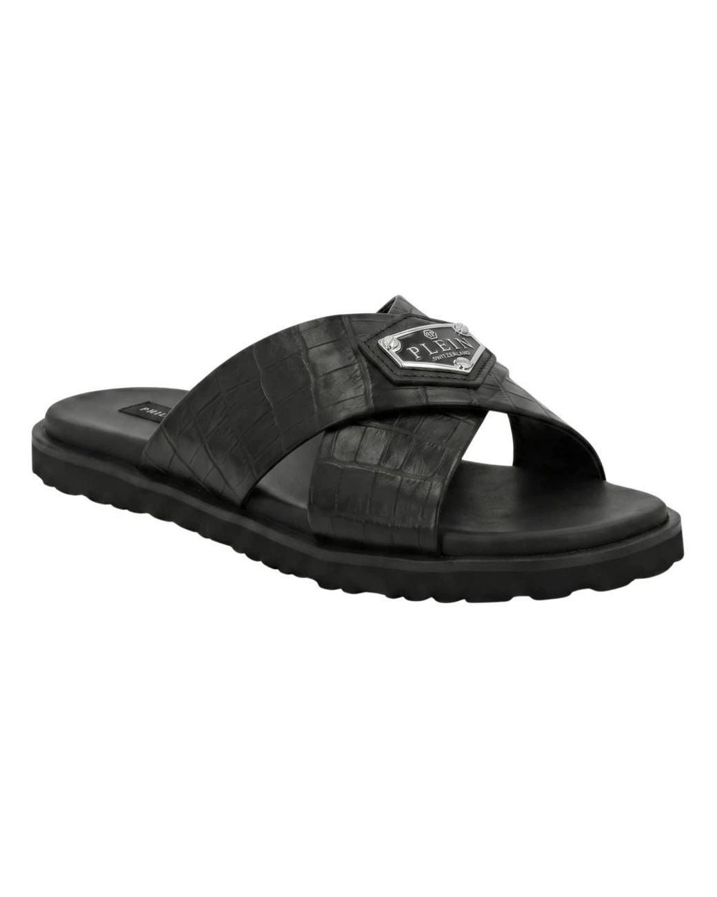 Sliders Philipp Plein pour homme en coloris Black