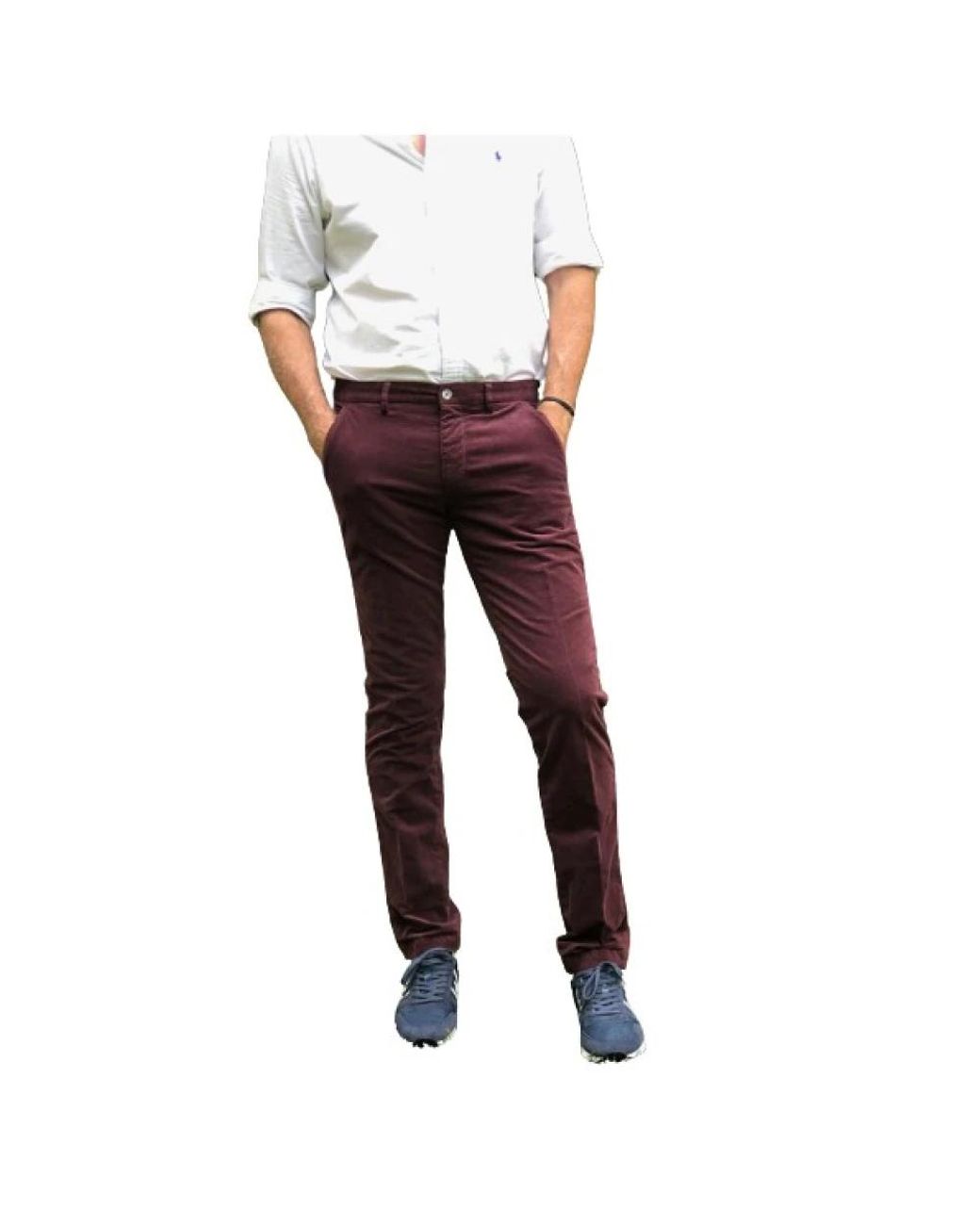 Mason's Red Slim-Fit Trousers for men