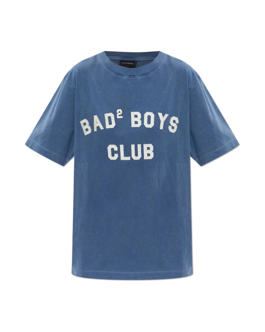 DSquared² Tops ,Blauw ,Katoen T-Shirt Met Print in het Blue
