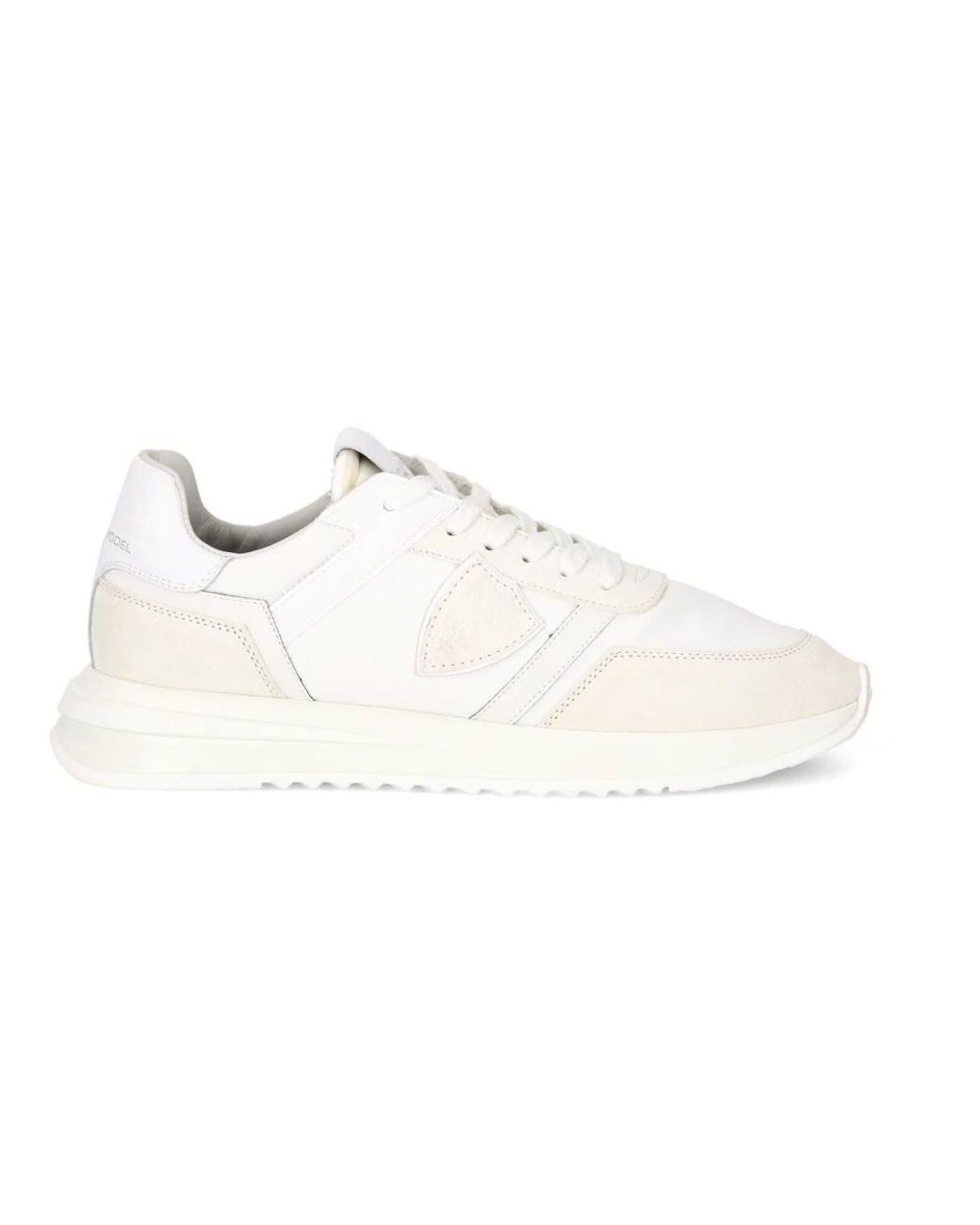 Philippe Model Schoenen ,Wit ,Katoen Sneakers Tropez 2.1 Running in het White voor heren