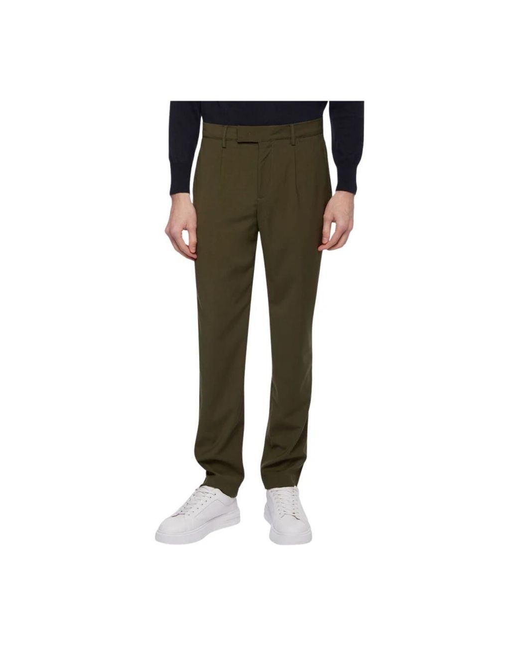 Brooks Brothers Green Straight Trousers for men