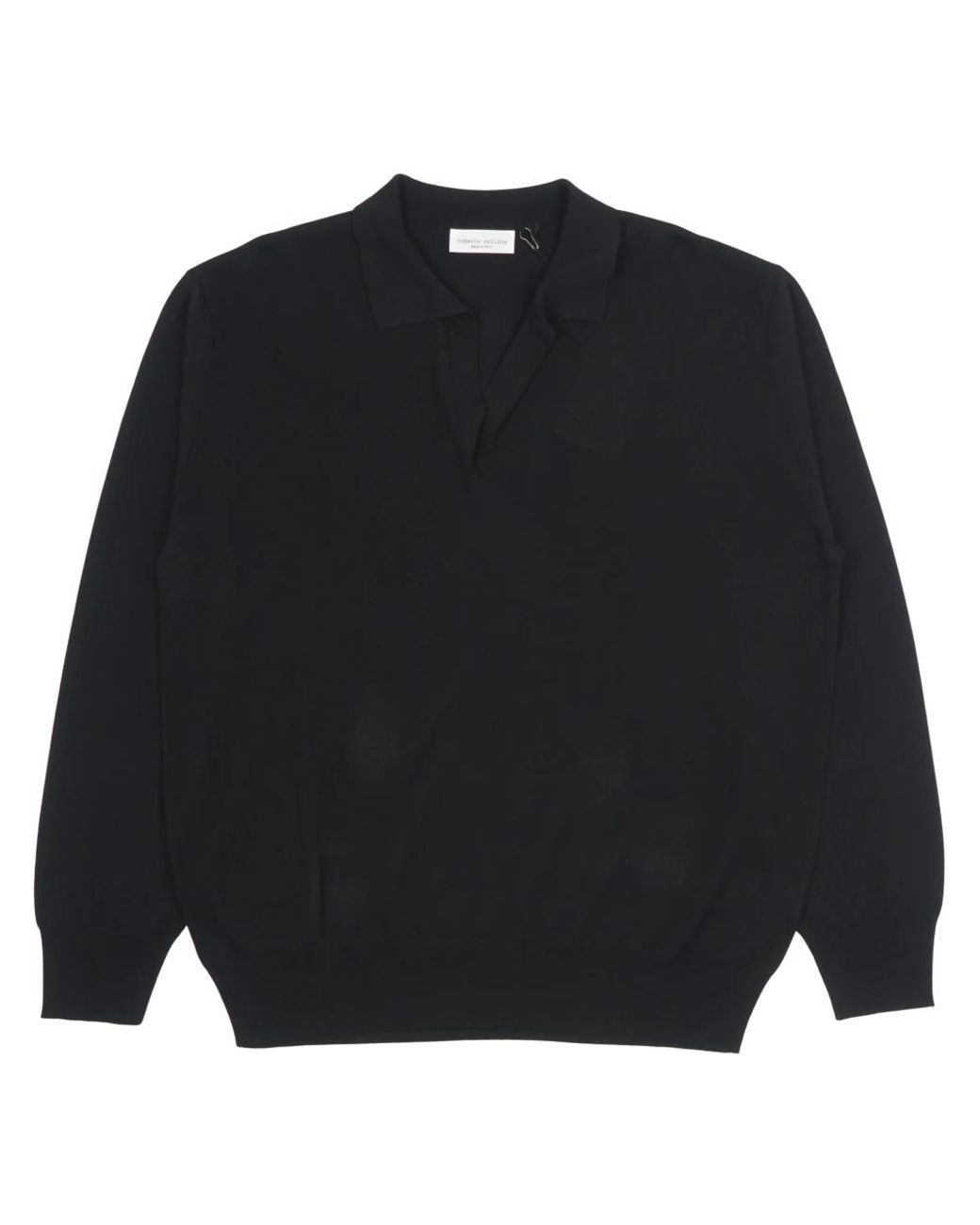 Roberto Collina Black V-Neck Knitwear for men