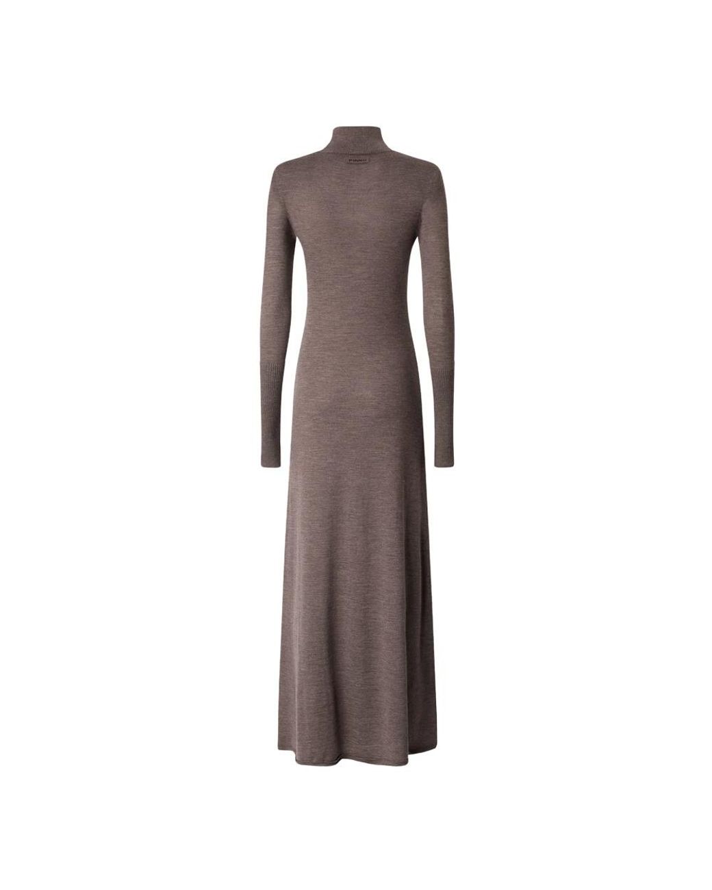 Pinko Brown Knitted Dresses