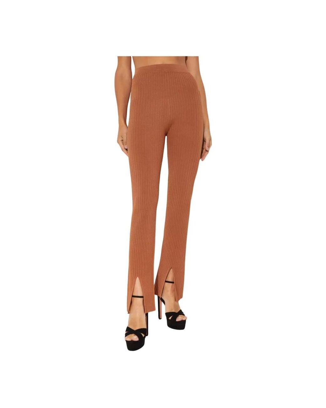 Nanushka Brown Slim-Fit Trousers